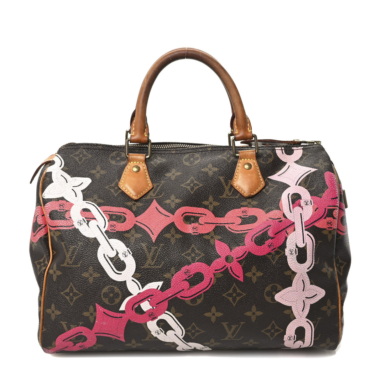 Louis Vuitton Monogram Bay Speedy 30 Rose Ballerine Poppy 1 of 11