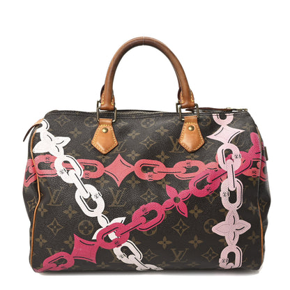 Louis Vuitton Monogram Bay Speedy 30 Rose Ballerine Poppy 1 of 11