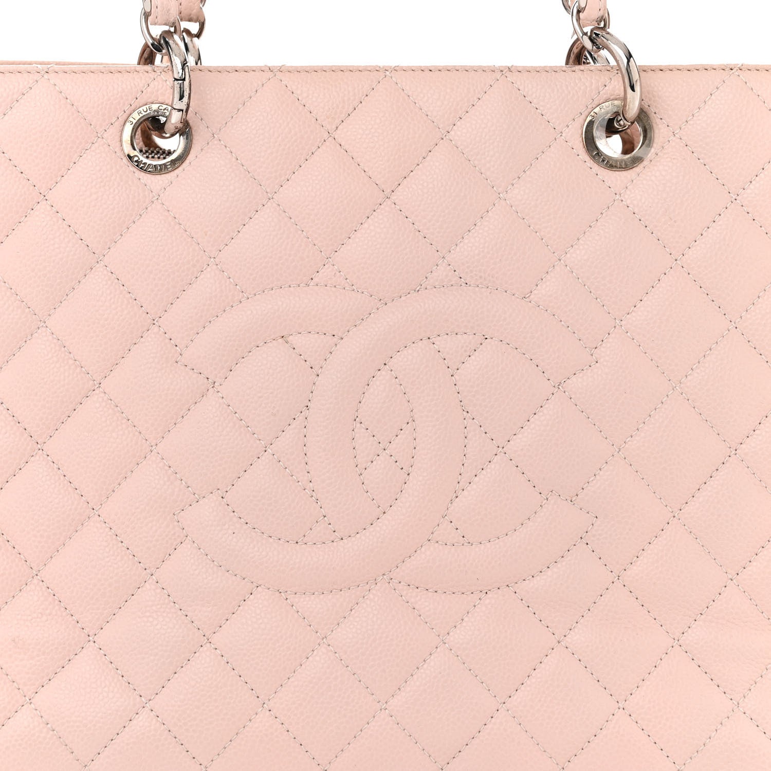 Chanel Caviar XL Grand Shopping Tote GST Light Pink 9 of 16