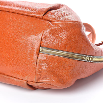 Prada Cervo Lux Zippered Tote Papaya 9 of 9
