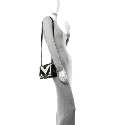 Chanel Calfskin Pleated Small Boy In Rome Flap Black White 2 of 15