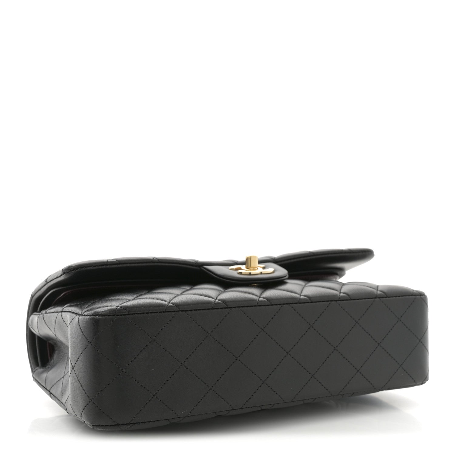 Chanel Lambskin Quilted Medium Double Flap Black 4 of 10