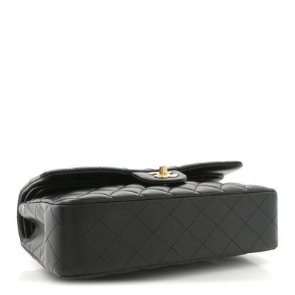 Chanel Lambskin Quilted Medium Double Flap Black 4 of 10
