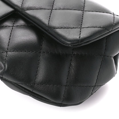Chanel Calfskin Quilted CC Uniform Flap Belt Bag Black 12 of 13