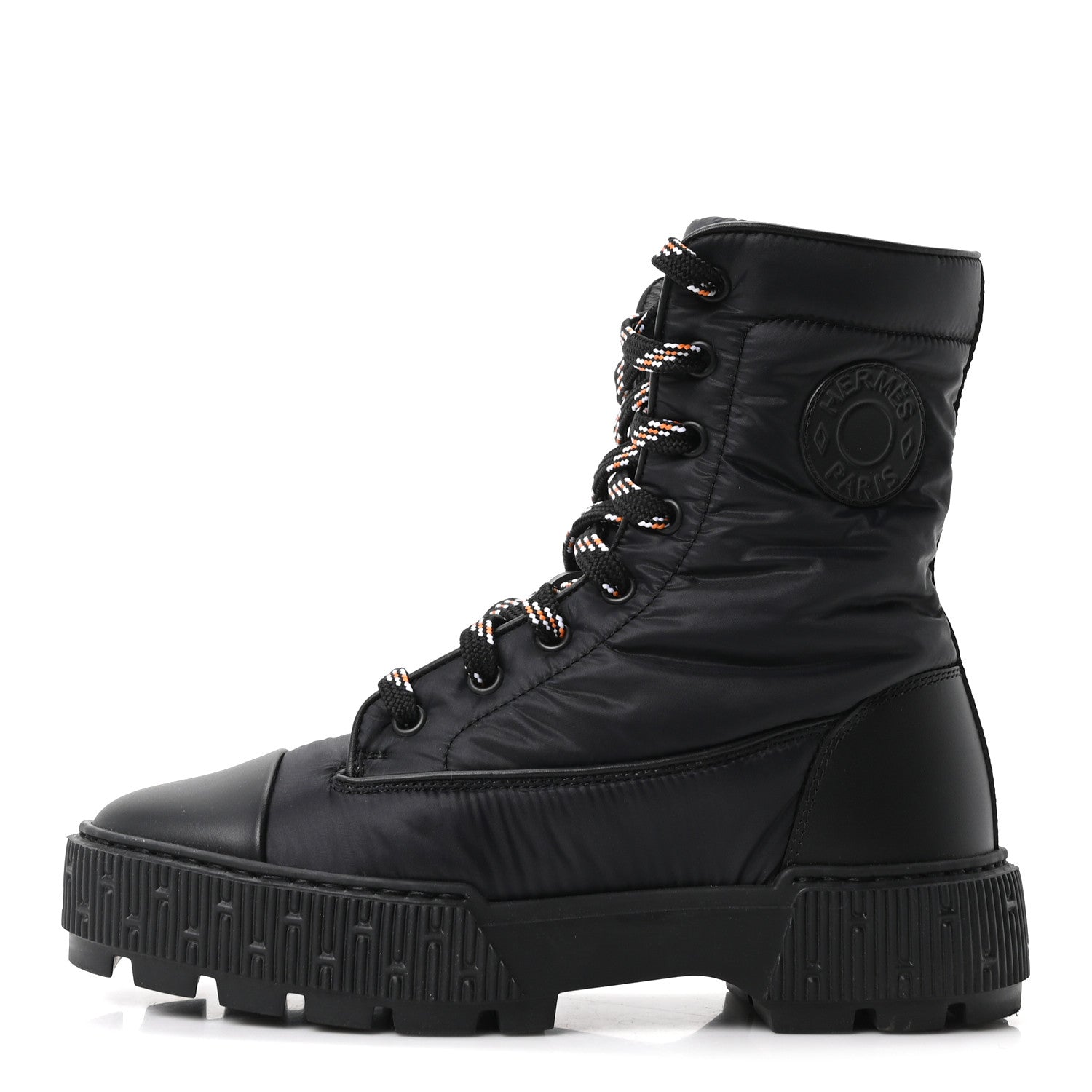 Hermes Calfskin Parachute Fresh Ankle Boots 35 Black 1 of 10