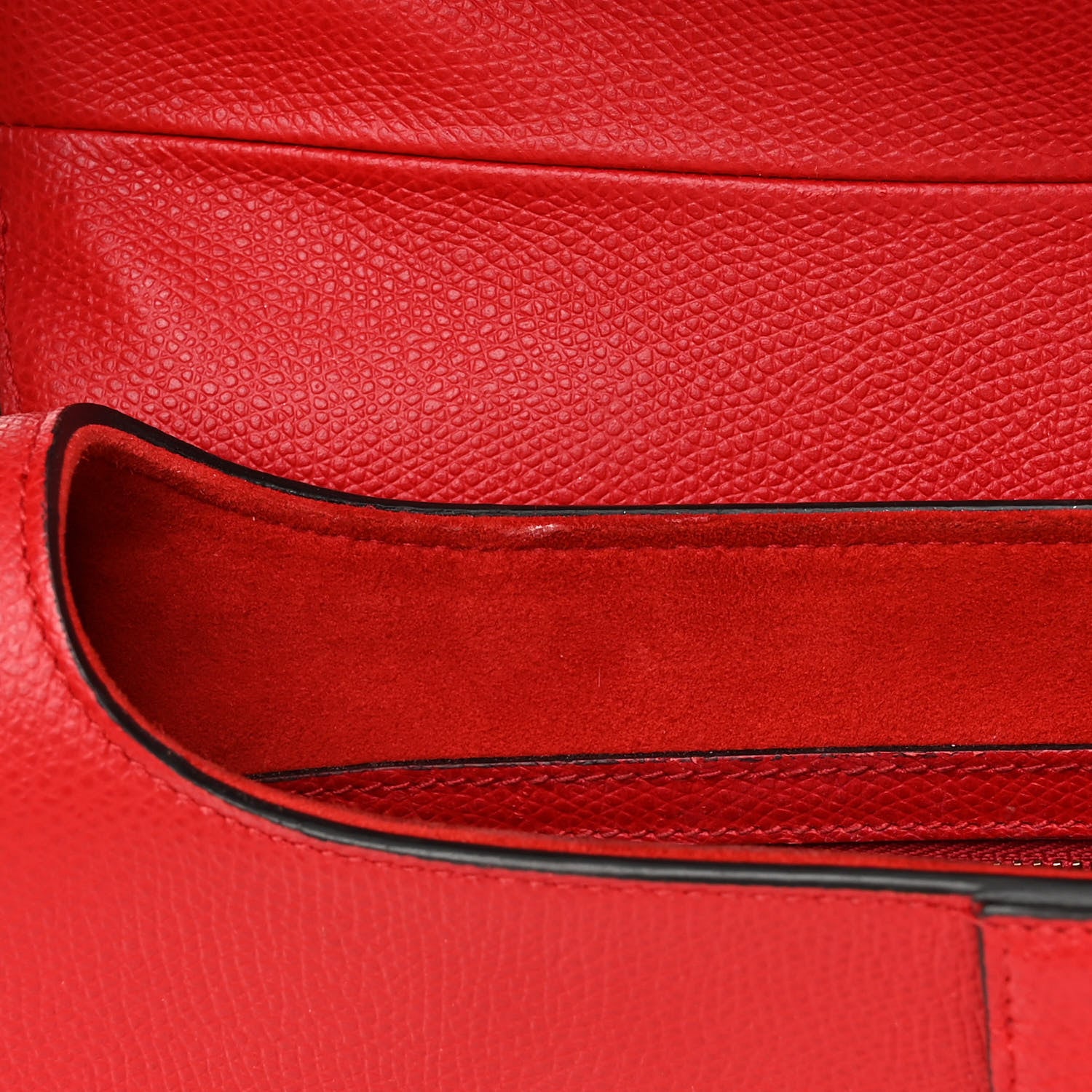 Christian Dior Grained Calfskin Saddle Bag Red 7 of 15