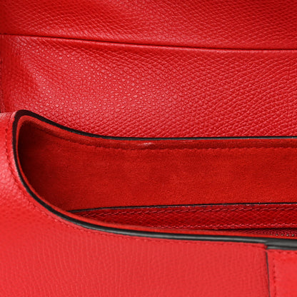 Christian Dior Grained Calfskin Saddle Bag Red 7 of 15