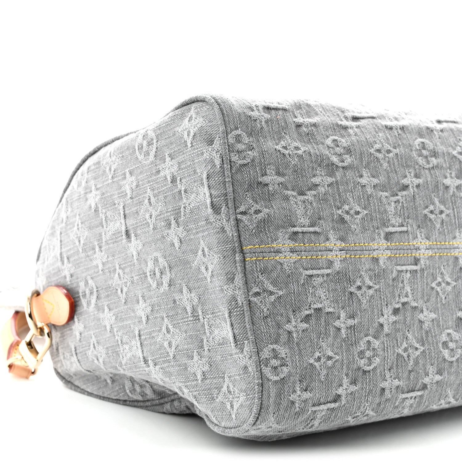 Louis Vuitton Monogram Denim Speedy Soft 30 Washed Gray 8 of 9