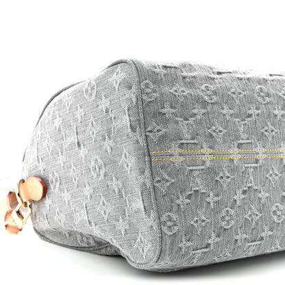Louis Vuitton Monogram Denim Speedy Soft 30 Washed Gray 8 of 9