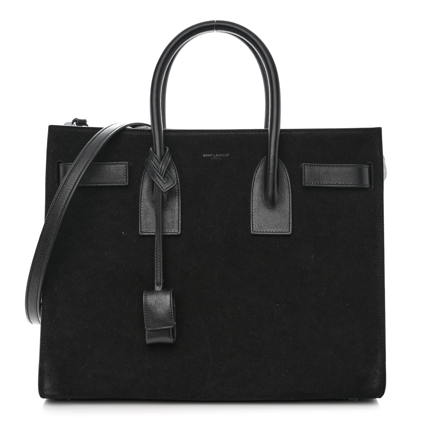 Saint Laurent Suede Calfskin Small Sac De Jour Black 1 of 10