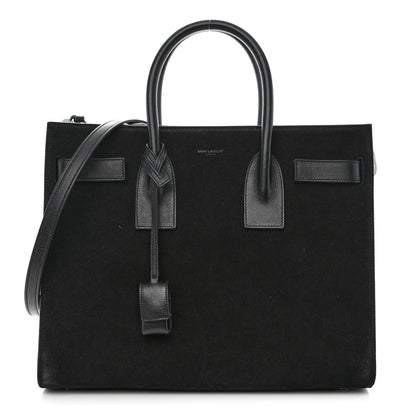 Saint Laurent Suede Calfskin Small Sac De Jour Black 1 of 10