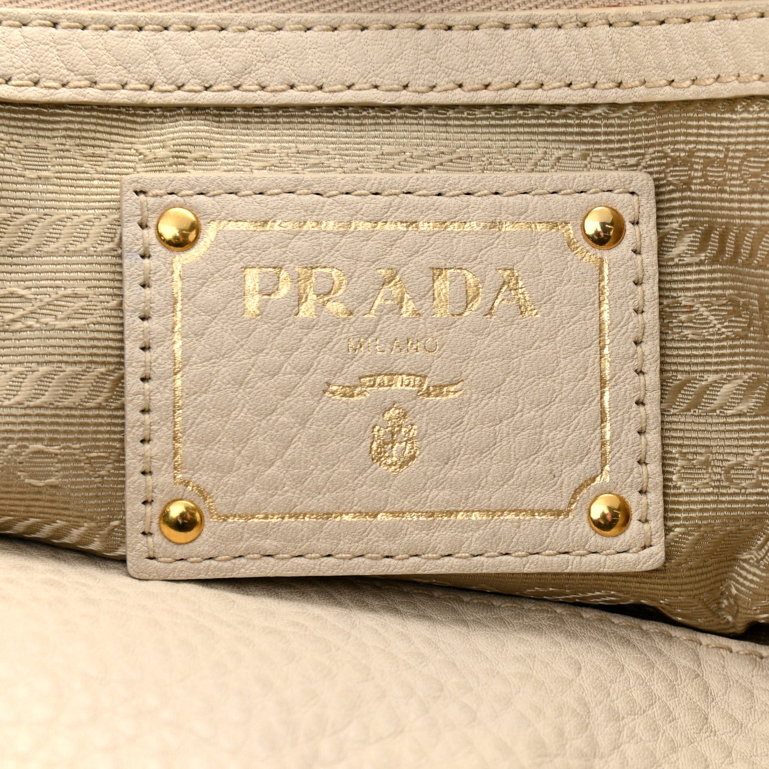 Prada Vitello Daino Tote Talco 5 of 10