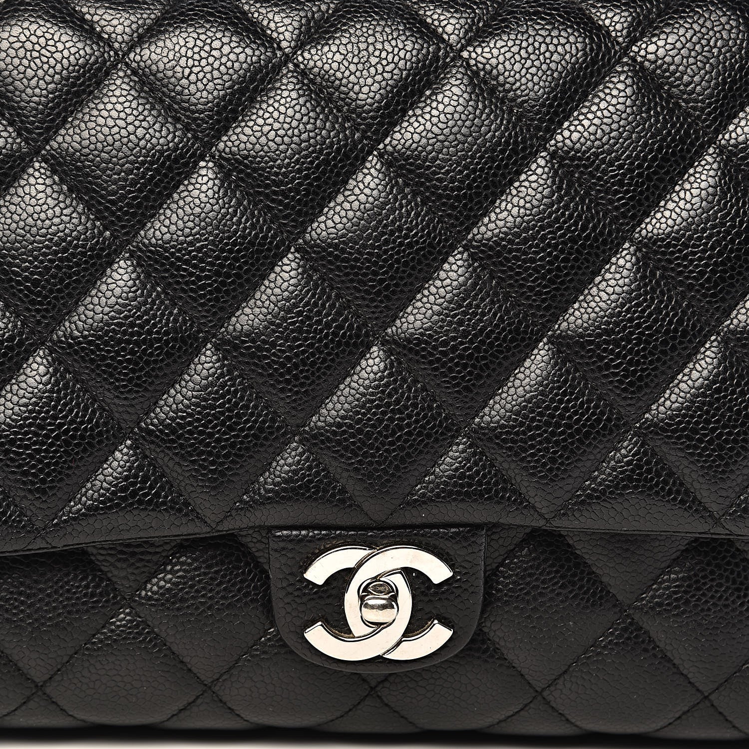 Chanel Caviar Quilted Jumbo Kelly Flap Black 16 of 16