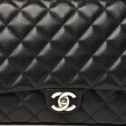 Chanel Caviar Quilted Jumbo Kelly Flap Black 16 of 16