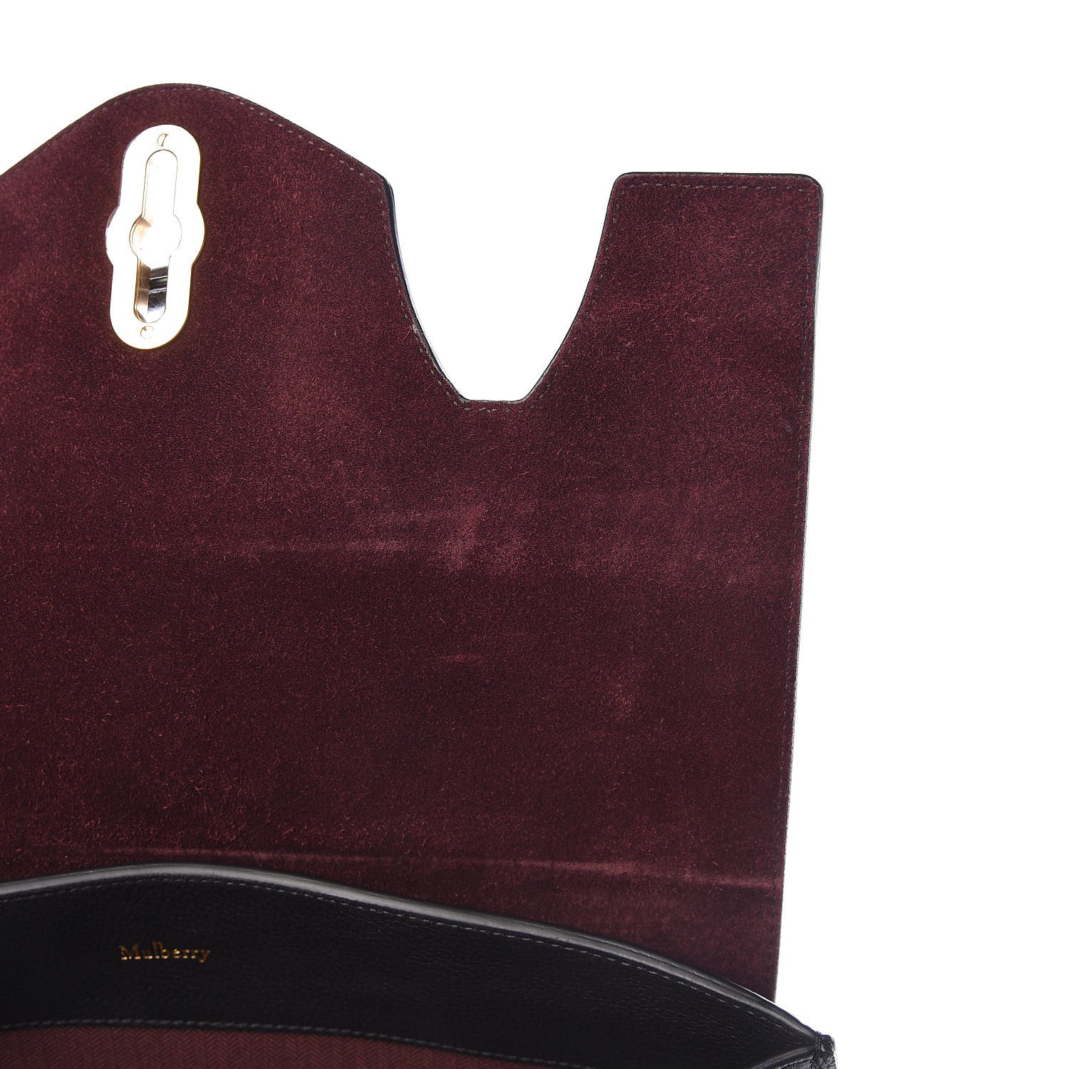 Mulberry Small Classic Grain Calfskin Seaton Black 10 of 14