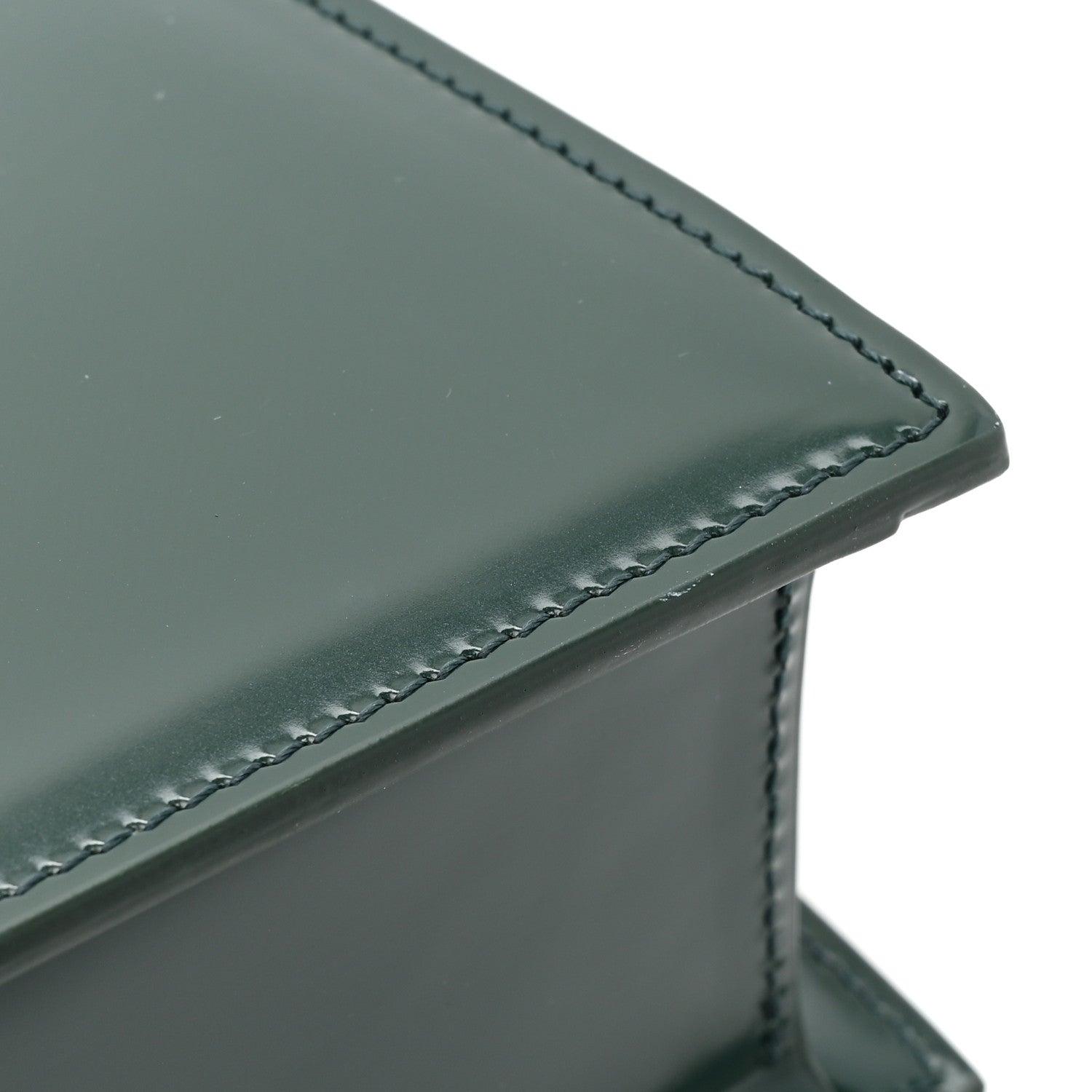 Jacquemus Glazed Calfskin Le Grand Bambino Dark Green 10 of 10