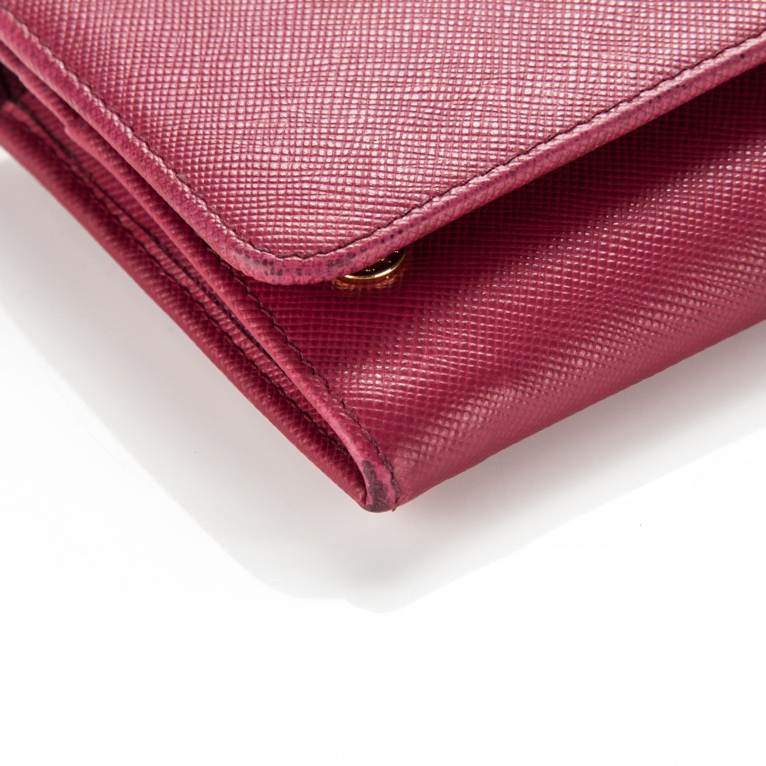 Prada Saffiano Metal Continental Flap Wallet 8 of 9