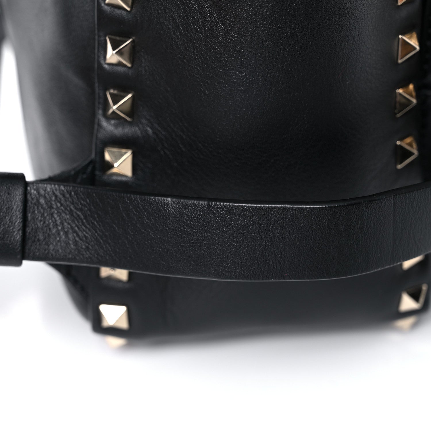 Valentino Garavani Vitello Medium Rockstud Backpack Black 14 of 16