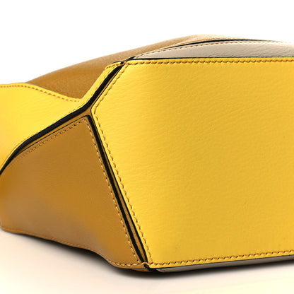 Loewe Grained Calfskin Small Puzzle Bag Ocre Yellow 7 of 8