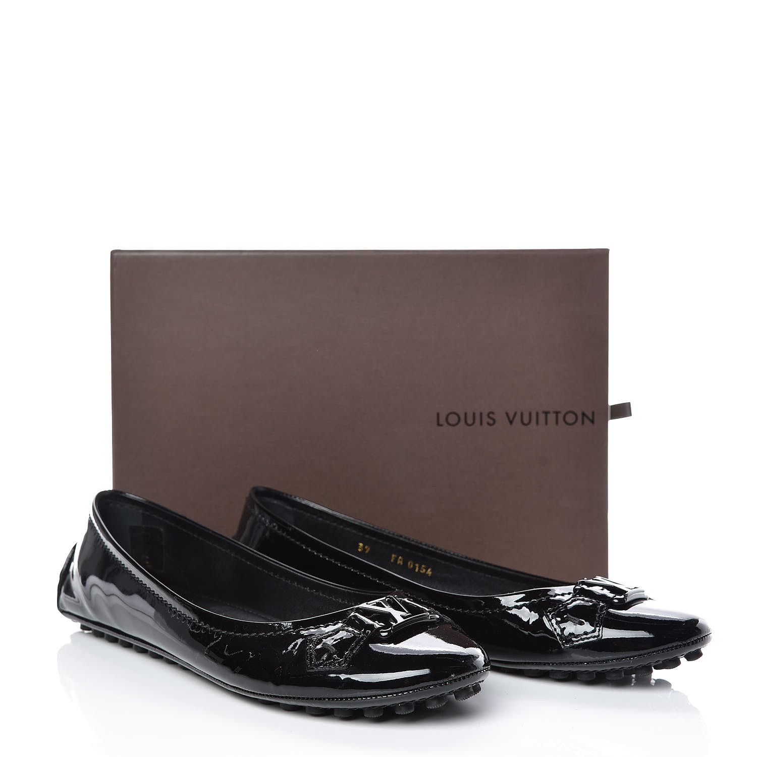 Louis Vuitton Patent Calfskin Oxford Ballerina Flats 39 Black 10 of 10