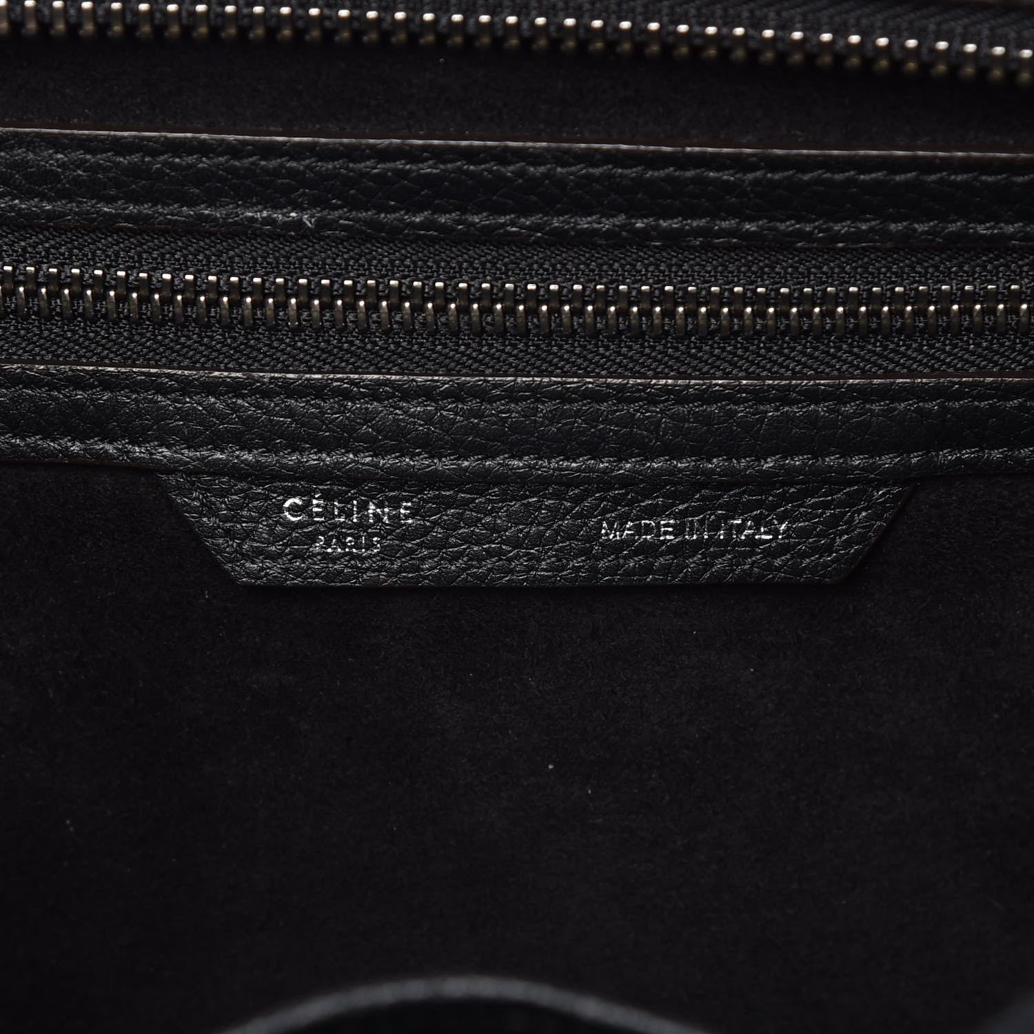 Celine Drummed Calfskin Mini Luggage Black 7 of 25