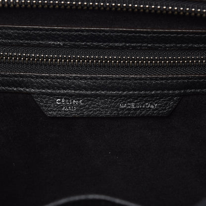 Celine Drummed Calfskin Mini Luggage Black 7 of 25