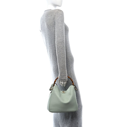 Gucci Softy Wonka Textured Dollar Calfskin Medium Diana Shoulder Bag Salvy Green 2 of 11
