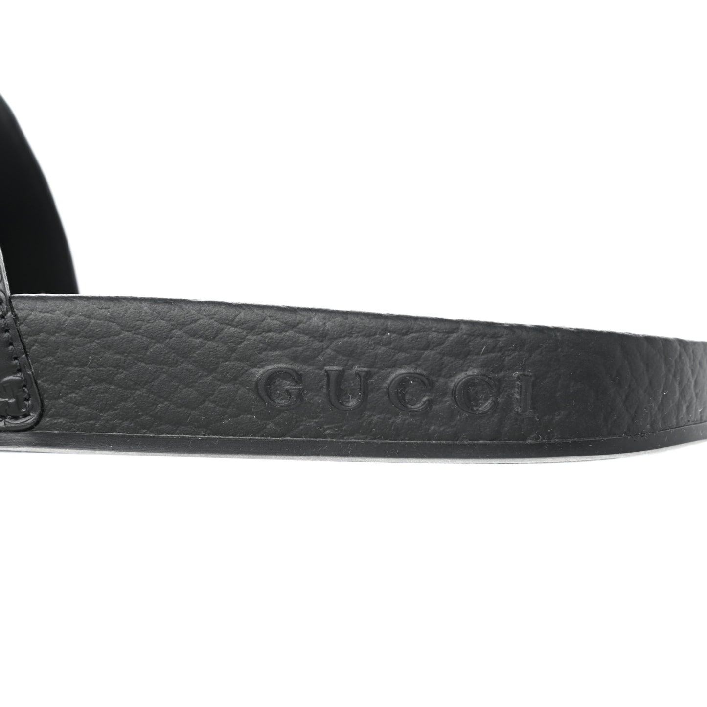Microguccissima Slide Sandals 35 Black