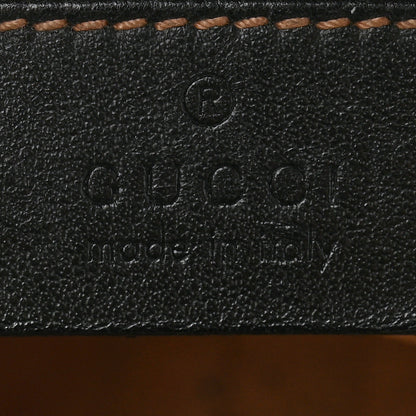 Gucci Calfskin Matelasse Mini GG Marmont Chain Shoulder Bag Black 6 of 14