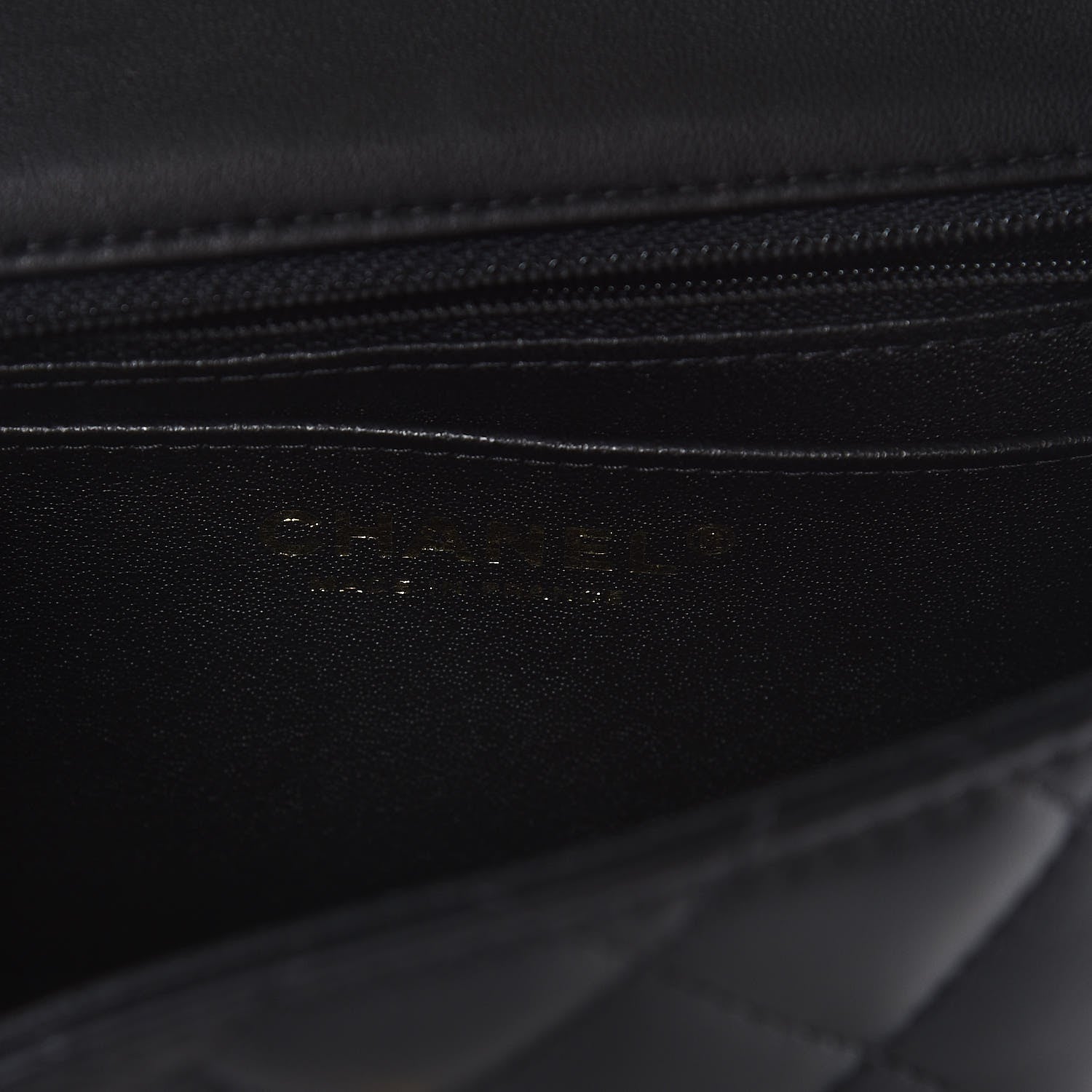Chanel Lambskin Quilted Mini Square Flap Black 6 of 8