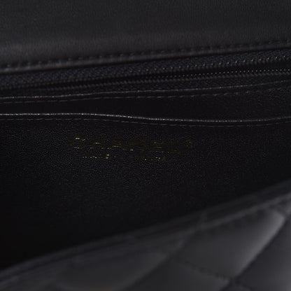 Chanel Lambskin Quilted Mini Square Flap Black 6 of 8
