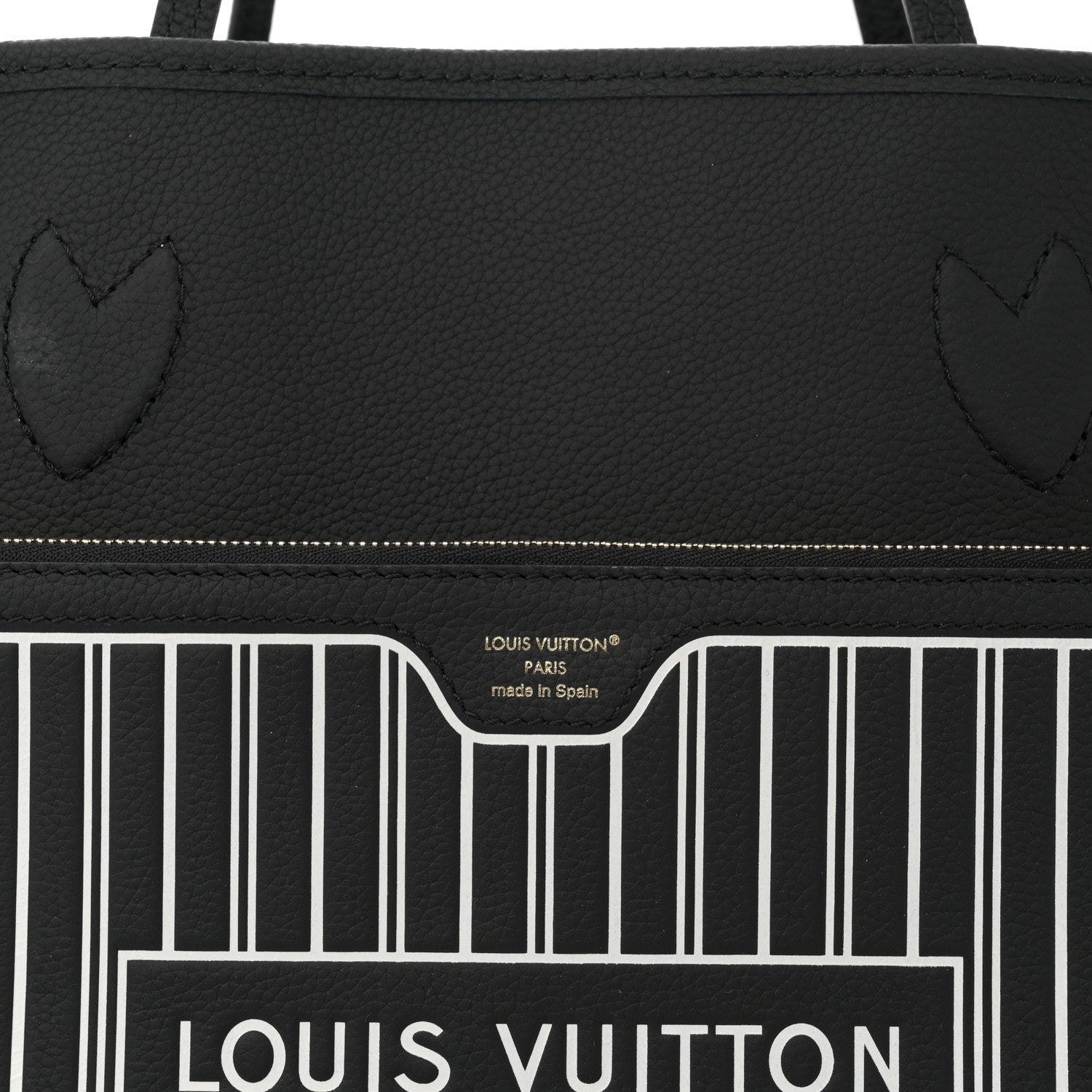 Louis Vuitton Monogram Calfskin Neo Neverfull Inside Out MM Black 12 of 16