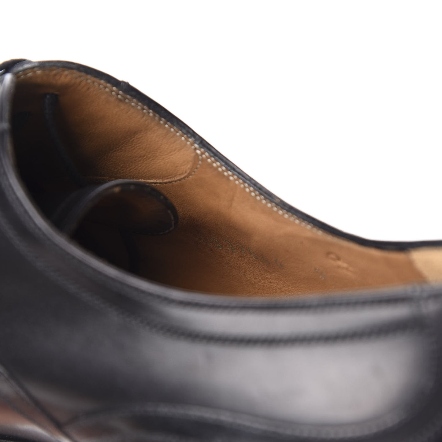 Calfskin Mens Wingtip Oxford Loafers 9 Black