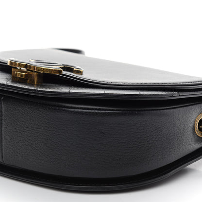 Chanel Shiny Calfskin Goatskin Quilted Small Coco Curve Messenger Flap Black 8 of 8