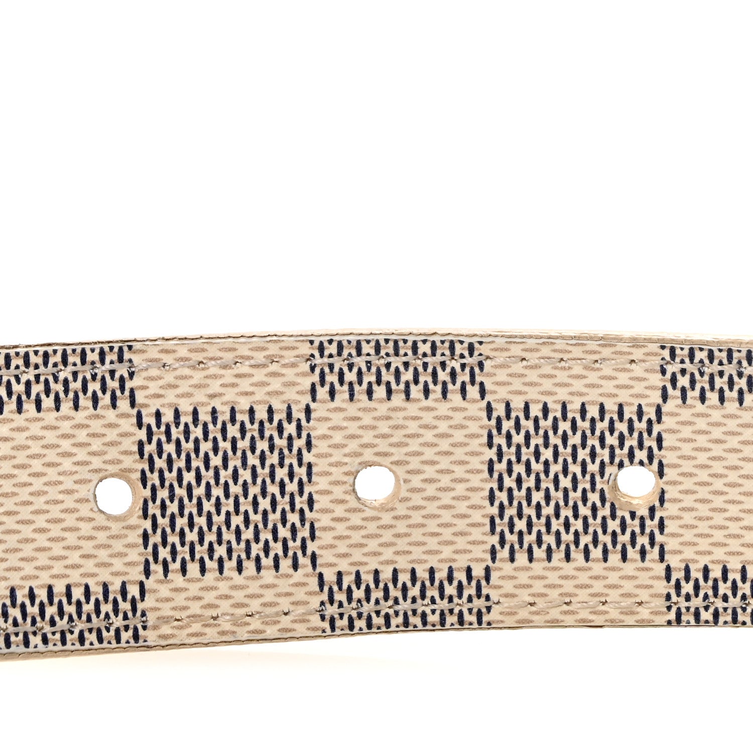 Louis Vuitton Mini Damier Azur 25mm LV Initiales Belt 80 32 3 of 9