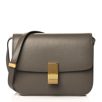 Celine Liege Calfskin Medium Classic Box Flap Bag Souris 1 of 9