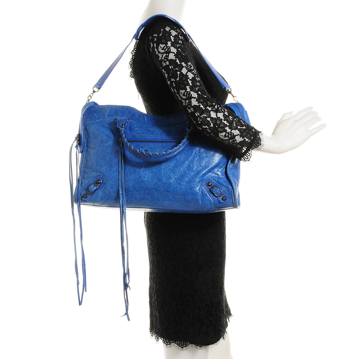 Balenciaga Chevre Classic Hardware City French Bleu 2 of 15