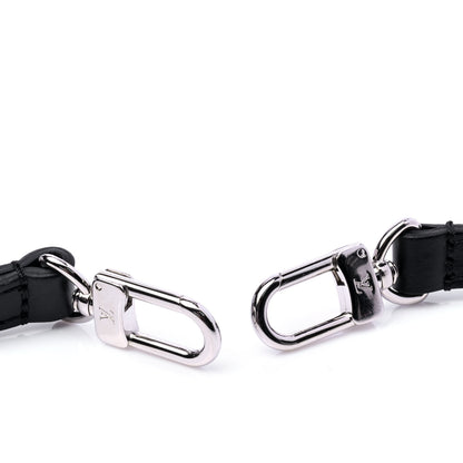 Louis Vuitton Calfskin 16mm Adjustable Shoulder Strap Black 5 of 5