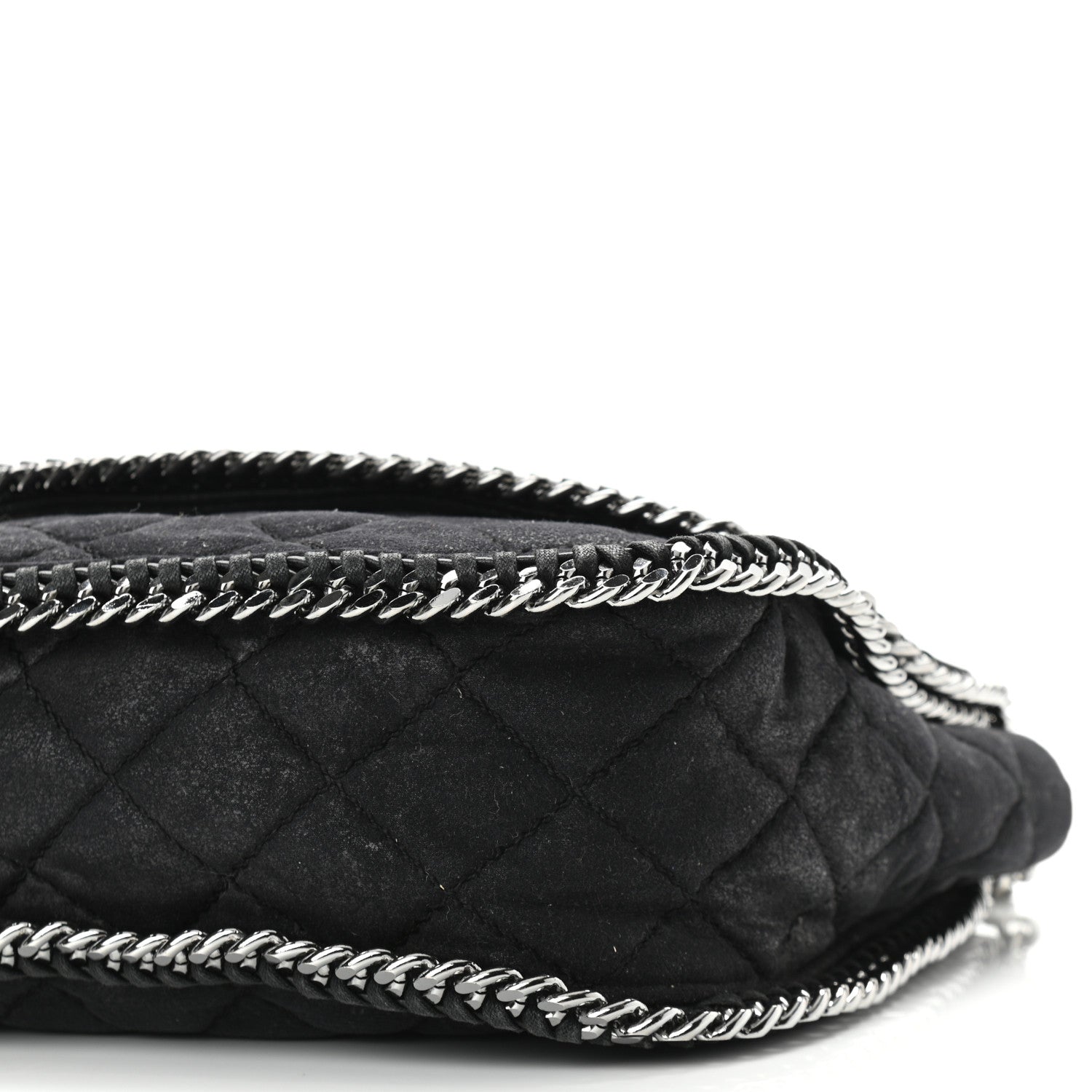 Stella McCartney Shaggy Deer Quilted Falabella Shoulder Bag Black 9 of 10