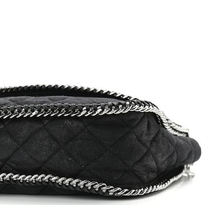 Stella McCartney Shaggy Deer Quilted Falabella Shoulder Bag Black 9 of 10