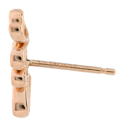 Tiffany 18K Rose Gold Paloma's Graffiti Love Earrings 4 of 4