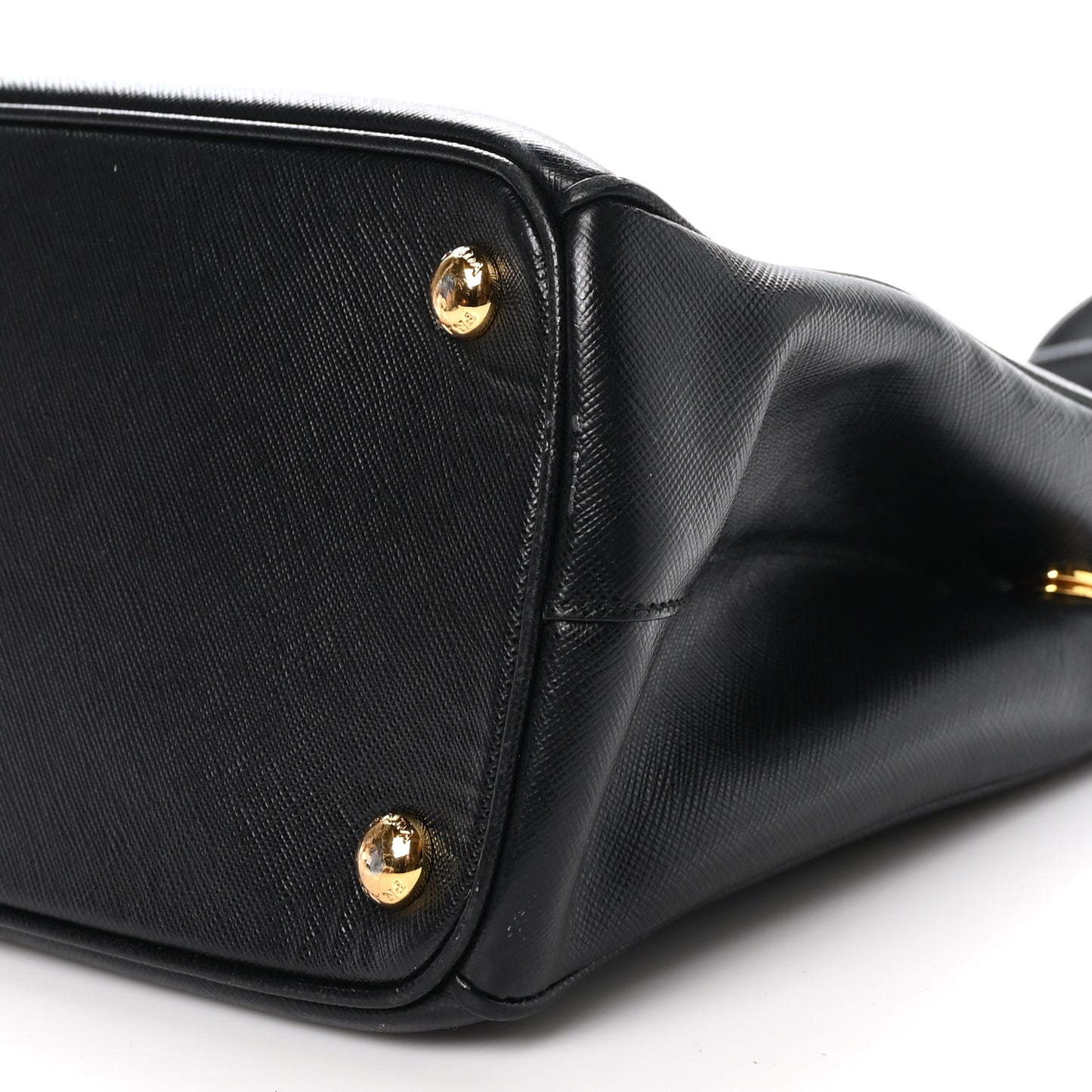 Saffiano Small Galleria Double Zip Tote Black