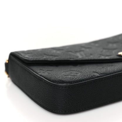 Louis Vuitton Empreinte Pochette Felicie Chain Wallet Black 7 of 9