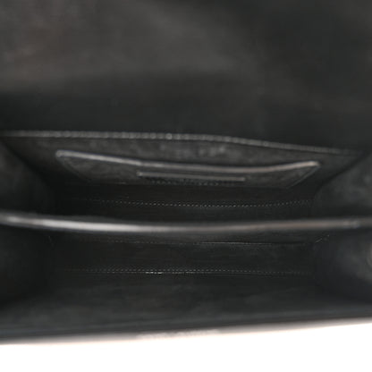 Saint Laurent Canvas Calfskin Mini Classic Monogram Cassandra Top Handle Natural Beige Black 5 of 11