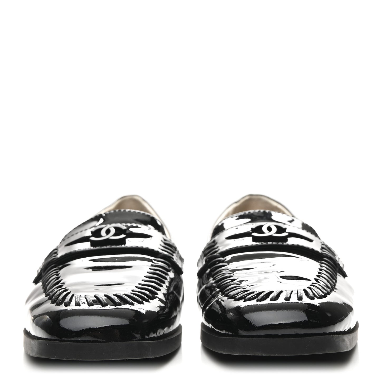 Patent CC Mocassin Loafers 38 Black