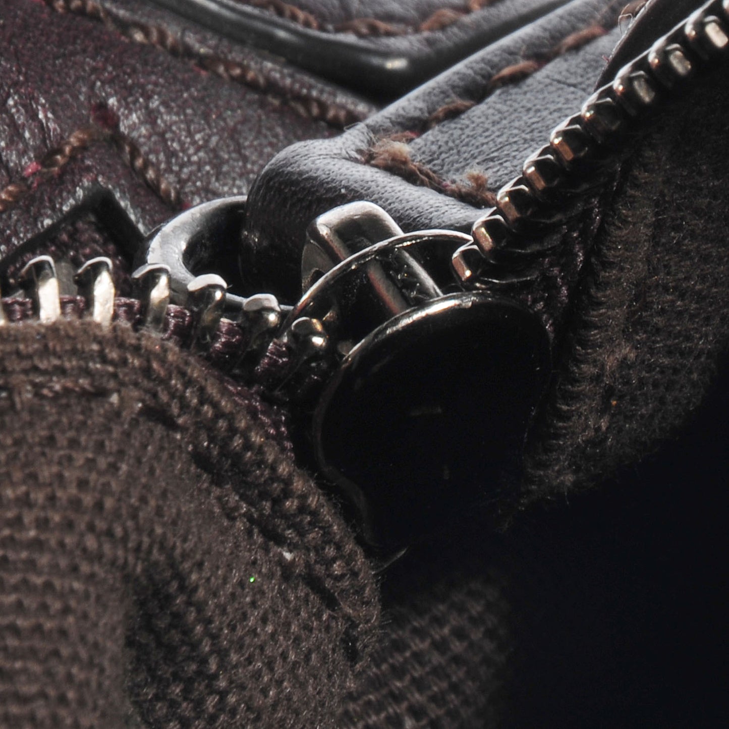 Smoked Check Medium Alchester Bowling Bag Plum