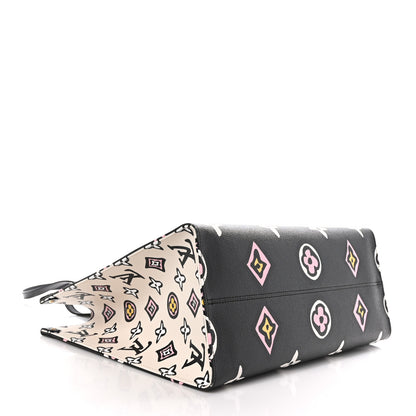 Louis Vuitton Monogram Giant Wild At Heart Onthego GM Black 4 of 8