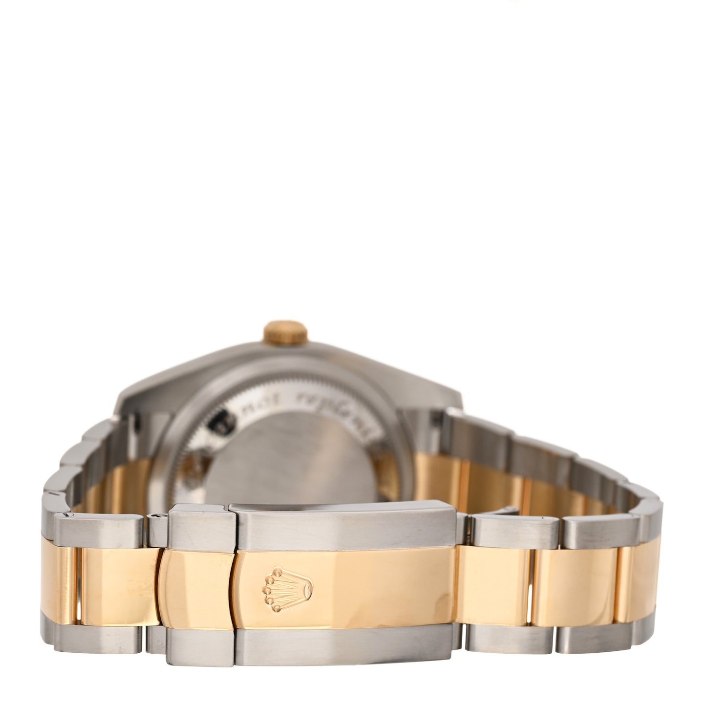 Stainless Steel 18K Yellow Gold 36mm Oyster Perpetual Datejust Watch Silver 116233