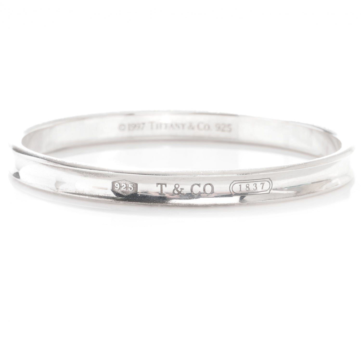 Tiffany Sterling Silver 1837 Bangle Bracelet 1 of 6