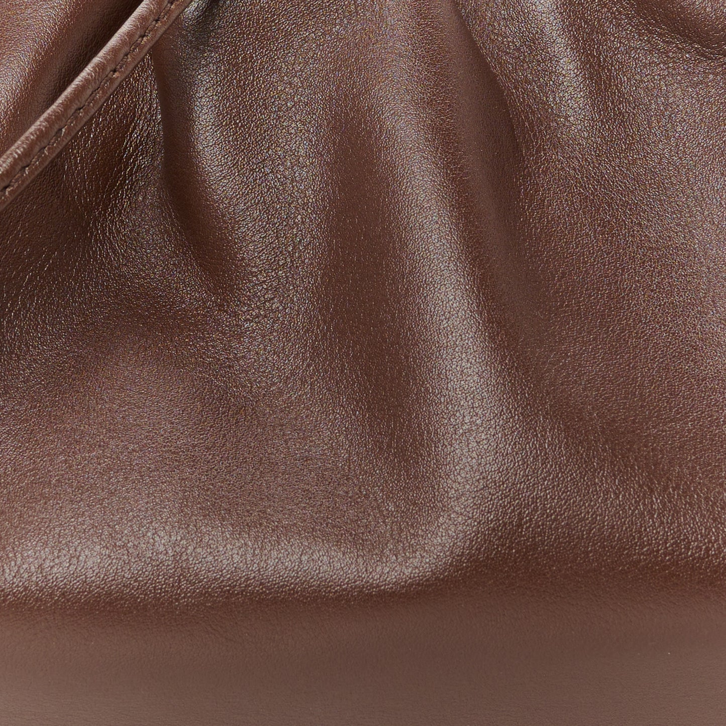 Butter Calfskin The Mini Pouch Kaki Fondente